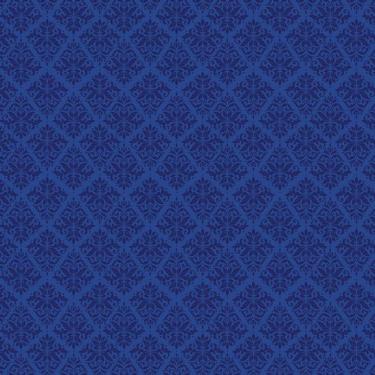 Imagem de Papel Parede Arabesco Azul Escuro Adesivo Quarto Casal Sala