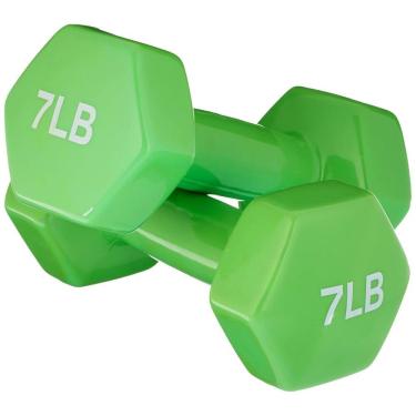 Imagem de Halteres Amazon Basics, conjunto de 2 pesos de mão de 3,2 kg (7 lb)