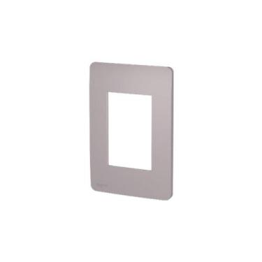 Imagem de Placa 4X2 3 Módulos S730103224 Axis Grey Orion Schneider