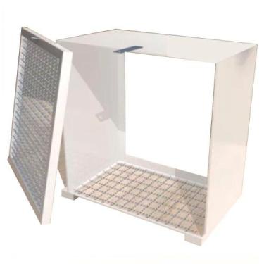 Imagem de Abrigo Medidor De Gás Natural 50x50x30 Residencial Branco - Guiga Gás 