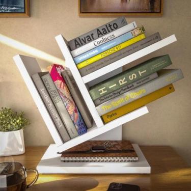 Imagem de Prateleira Organizadora Porta Livros e Revistas Livreiro Estilo Retrô 