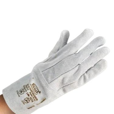 Imagem de Luva de Raspa Soldador Longa, Linha Clute de Couro com Reforço Interno