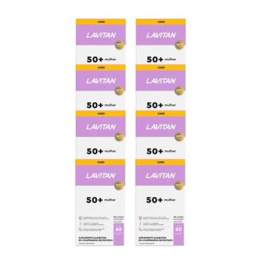 Imagem de Kit 8x Vitamina Lavitan 50+ Mulher 60 Comprimidos - CIMED