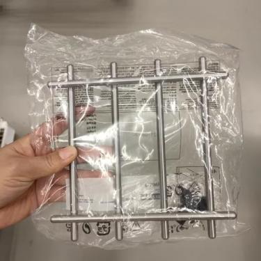 Imagem de Ikea Tripé Lamplig 001.860.41, 18 x 17 cm, aço inoxidável, conjunto de 2