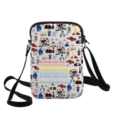 Imagem de G2TUP Bolsa tiracolo inspirada em Outsiders Johnny & Dallas & Pony presente dos anos 80 Movie Stay Gold Shoulder Bag Outsiders Merch, Smart Like Pon Cb