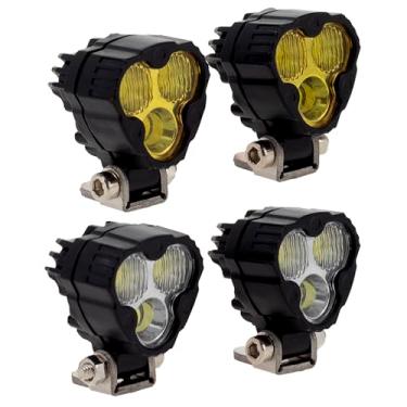 Imagem de MEUS RACING Kit de luzes led para carro rc, holofote para axial scx24 traxxas trx4m redcat ascent-18 1/18 1/24 rc crawler, peças de atualização (4 luzes)