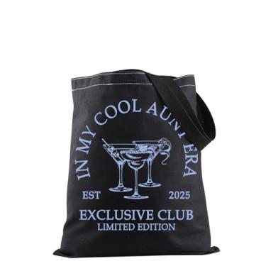 Imagem de JXGZSO Bolsa de ombro Cool Aunt In My Cool Aunt Era, Cool Aunts Club Future Aunt Gift Pregnancy Announcement Gift, Bolsa Cool Aunt, One Size