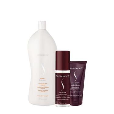 Imagem de Kit Senscience Purify Shampoo Máscara e Leave-in (3 produtos)