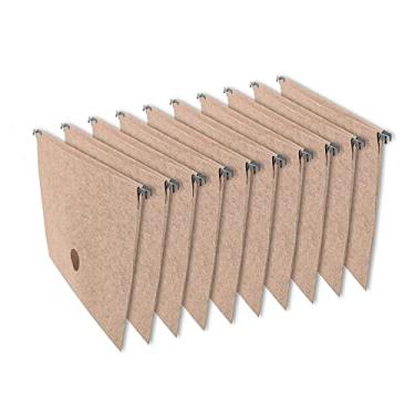 Imagem de Dello 0044F, Pasta Suspensa Marmorizada Pintada com Grampos, Castanho, 240 x 361 x 0.38, Pacote de 50