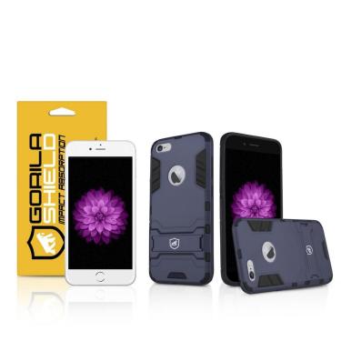 Imagem de Kit Capa case capinha Armor e Película Vidro Dupla Iphone 6 Plus, 6s Plus - Gorila Shield