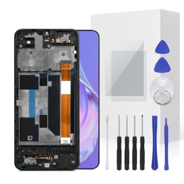 Imagem de JENCYFU TCL 50 LE T510SPP Tela de substituição Full LCD Screen Display Touch Digitalizador Montagem de moldura com ferramenta de reparo para modelo TCL K24 T434D T434W 16.8 cm