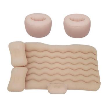 Imagem de Cama Inflável Colchão Carro Bege Viagem SUV Sedan Universal - Veon, Be