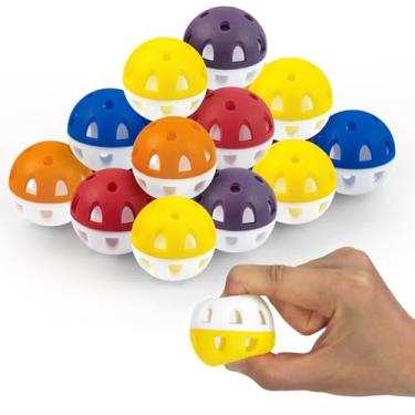 Imagem de Full Choice Bolas de golfe para prática (pacote com 20) Bolas de golfe de voo limitado de 42 mm para melhorar seu balanço - Mini bolas macias com fluxo de ar vazadas - boas para colocar em casa e