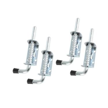 Imagem de REPAIROCK 4 peças de parafuso de barril de trava de carro com mola galvanizado 12 cm de comprimento com peças de reposição automotivas