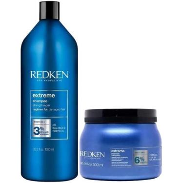 Imagem de Kit Redken Extreme Shampoo 1L e Máscara 500ml
