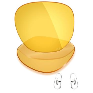 Imagem de Mryok + Lentes de reposição polarizadas e peças de nariz para Ray-Ban New Clubmaster RB4416 53 mm - Amarelo HD