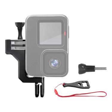 Imagem de Suporte vertical de alumínio para GoPro, adaptador de direção de 90 graus, suporte de cotovelo compatível com câmeras de ação GoPro Hero 13 12 11 10 9 pretas