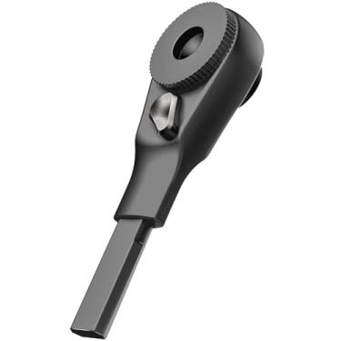 Imagem de Galvanox Chave catraca de ponta plana projetada para modelos Leatherman - compatível com kits de brocas planas multiferramentas e brocas hexagonais padrão de 6 mm (preta)