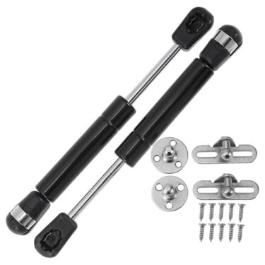 Imagem de X AUTOHAUX Amortecedores a gás de 150 mm/5,91" Molas a gás 22N preto aço carbono 2 conjuntos RV caixa de ferramentas tampa caixa de armazenamento capa de porta de armário