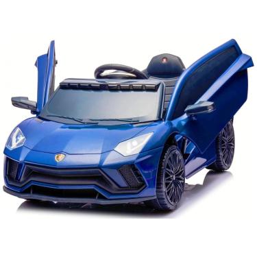 Imagem de Carro Elétrico Infantil a Bateria com Controle Remoto, 2 Velocidades, MP3 Player e Portas Hidráulicas, 12V, URideon, Azul