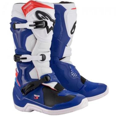 Imagem de Bota alpinestars Tech 3 Azul/Branco/Vermelho Tam. 08 (39/40 bra)