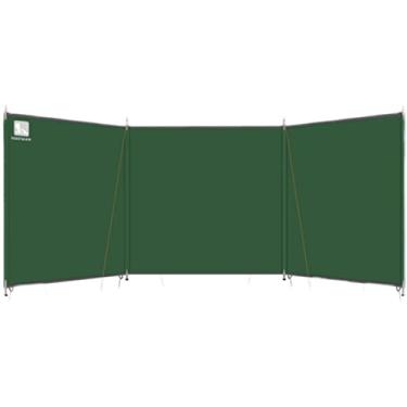 Imagem de BDSHL Para-brisa quebra-ventos de acampamento, tela de guarda-sol, escudo de privacidade de caravana ao ar livre de inverno, uso de lona de barraca para jardim, piquenique, churrasco, fogueira (cor