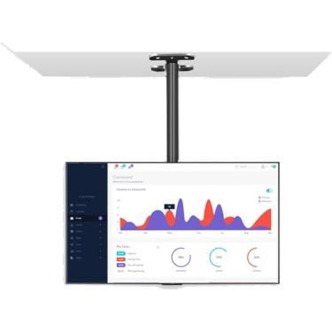 Imagem de CUTPOIY Suporte de parede para TV de teto ajustável, suporte de TV inclinável e giratório, serve para TVs de 40 a 85 polegadas para TVs de 26 a 70 polegadas