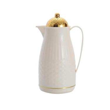 Imagem de Preto 1000ml Concha De Plástico Forro Interno De Vidro Garrafa Térmica