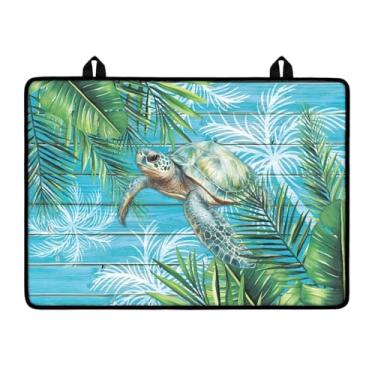 Imagem de LVEWYB Capa de fogão elétrico de tartaruga marinha resistente ao calor plana RV Range top tapetes antiderrapantes capa de fogão Rv capa superior de fogão capas de queimador de lavadora protetor