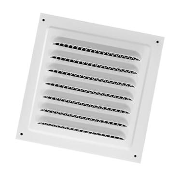 Imagem de Fenteer Tampa de ventilação de ventilação Grelha de retorno de ar para porta de casa Tela de proteção embutida para trailers Campistas Residencial Casa, Branco