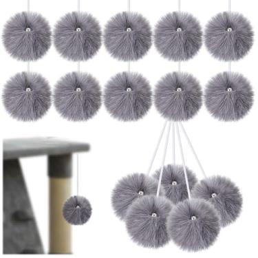 Imagem de Simgoing Pacote com 15 bolas de substituição interativas para gatos, torre, gatinho, com corda de sino, poste arranhador, torre de árvore, bola de substituição, complementos para gatinhos internos