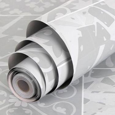 Imagem de Papel Parede Adesivo Cozinha Resistente a Alta Temperatura Azulejo Mod