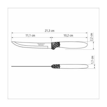 Imagem de Conjunto de Facas para Churrasco Tramontina Ipanema com Laminas em Aço