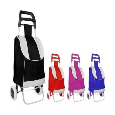 Imagem de Carrinho De Carga Compras Feira 2 Rodas Com Apoio 30 Kilos - Wellmix