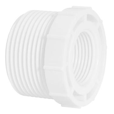 Imagem de Bucha De Redução Rosqueavel Branca Amanco Kit 05 Und Tamanho 3-4"x1-2"