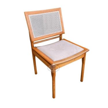 Imagem de Cadeira De Telinha Caiena Madeira De Demolição Sudeste Rústico