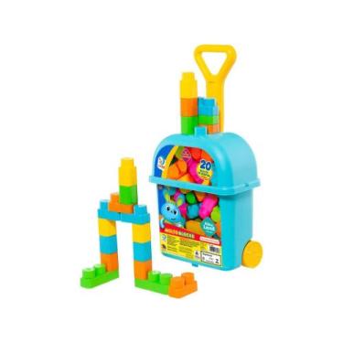 Imagem de Brinquedo de Encaixar Coleção Baby Land Carrinho - de Puxar Molto Bloc