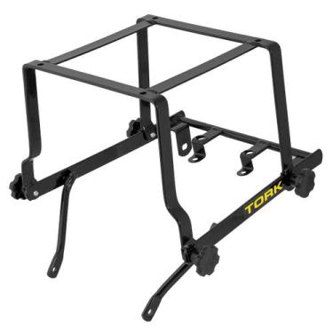 Imagem de Suporte Baú 80L 135L Cromo Forte Removível Motos Nxr 160 Bros Xre 190,