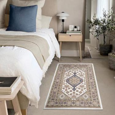 Imagem de 2 Tapete Quarto Beira de Cama Antiderrapante 60X90 Tu M03 Bg - IDEALIZ