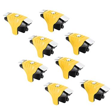 Imagem de Ymiko Botões de Jogos de Metal Gatilho do Controlador para Tiro para Celular PUBG, Amarelo Anti-arranhão (Amarelo)