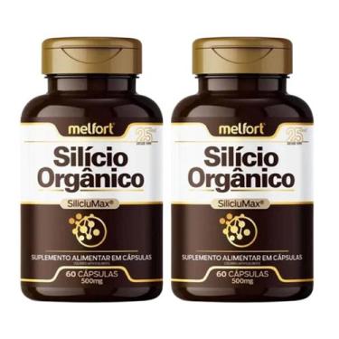 Imagem de Kit 2x Silício Orgânico SiliciuMaxx 60 Cápsulas 500mg Melfort - Flora 