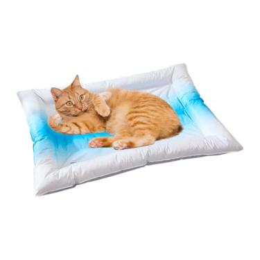Imagem de Almofada De Gel Rente Suave Para Cão e Gato - Esteira Para Cães E Cobertor De Sono Com Gel | Artigos Ergonómicos Respiráveis para Animais em Quente para Parque Carro Viagem Varanda Jardim Praia