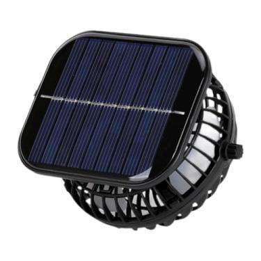 Imagem de Ioensy Ventilador Solar Pessoal para Uso em Pesca E Camping, Painel quadrado 7cmx6cm