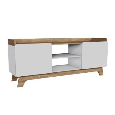 Imagem de Rack Para Tv Até 65'' Com 2 Portas 150cm John - Branco