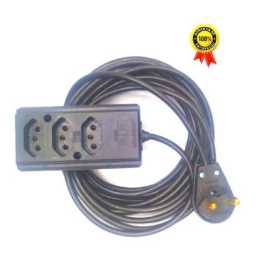 Imagem de Extensão Elétrica cabo PP para TV/Vídeo game - 1m metro - Entradas 10/