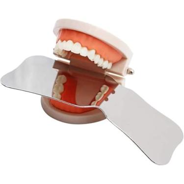 Imagem de Espelhos De Aço Inoxidável Da Fotografia, Refletor Ortodôntico Intra-oral Do Dobro-lado Do Implante