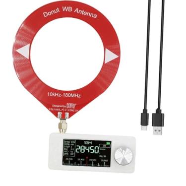 Imagem de Generic SI4732 Mini Radio AM/Pocket Radio Receiver SW, LW, SSB, LSB, USB, AM, com antena de loop recarregável para, Vermelho