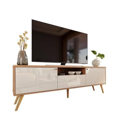 Imagem de Rack Para Até 70 Polegadas 2 Portas E 1 Gaveta Sevilla 183cm Jequitiba-off White Jequitiba-off White