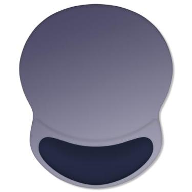 Imagem de ITNRSIIET Mouse pad ergonômico com descanso de pulso em gel confortável, base de poliuretano antiderrapante, superfície texturizada lisa, reduz a fadiga das mãos e a dor no pulso, 22 x 18 cm para