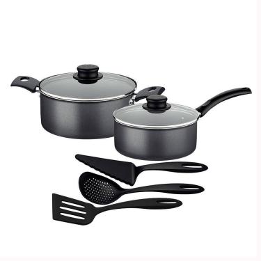 Imagem de Jogo De Panelas Turim Alumínio grafite Antiaderente E Utensílios Ability - Tramontina